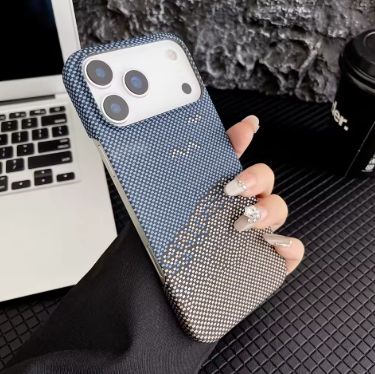 Frameless Carbon Fiber Hard Phone Case For iPhone 17, 17 Air Iphone Pro, Pro Max Water Ripple Climb Texture Armor Cover