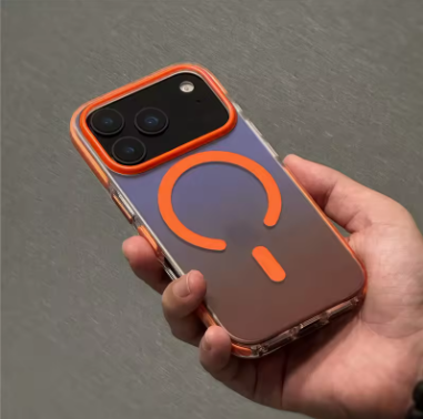 Gradient Color Matte Shockproof Magsafe Case For iPhone 17 Pro 17Pro Max Hybrid Wireless Charge Magnetic Hard Back Cover