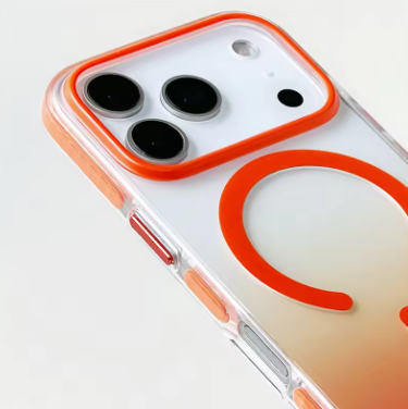 Gradient Color Matte Shockproof Magsafe Case For iPhone 17 Pro 17Pro Max Hybrid Wireless Charge Magnetic Hard Back Cover