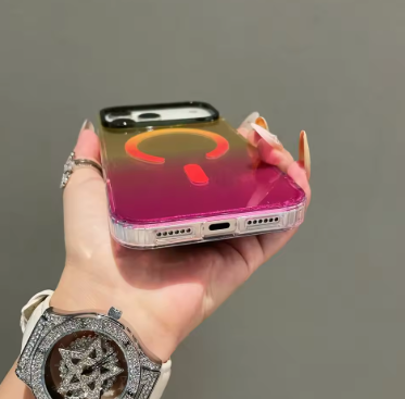 Suitable For Apple 17 Pro Max case. Color gradient phone case magnetic suction protection cover. For iPhone 17 Pro 17Air