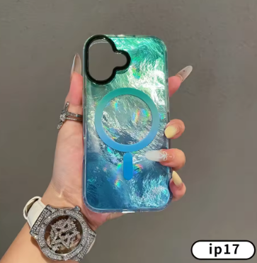 Suitable For Apple 17 Pro Max case. Color gradient phone case magnetic suction protection cover. For iPhone 17 Pro 17Air
