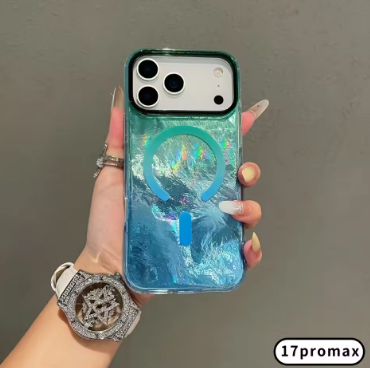 Suitable For Apple 17 Pro Max case. Color gradient phone case magnetic suction protection cover. For iPhone 17 Pro 17Air