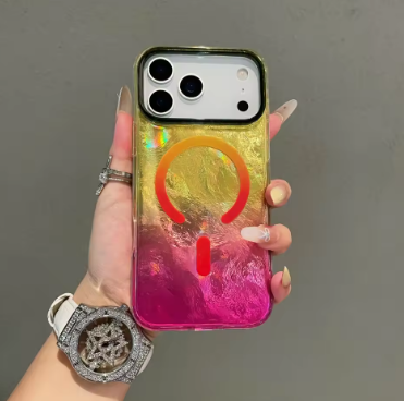 Suitable For Apple 17 Pro Max case. Color gradient phone case magnetic suction protection cover. For iPhone 17 Pro 17Air