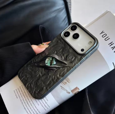 for iphone 17 Air Case Cute 3D Eye Wrinkles Matte Case For iPhone 17 Pro Max ,17Pro Plating Cover