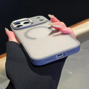 Desert Titanium Gold matte magsafe charging phone case for iPhone 17 Pro, Pro Max magnetic hard back cover