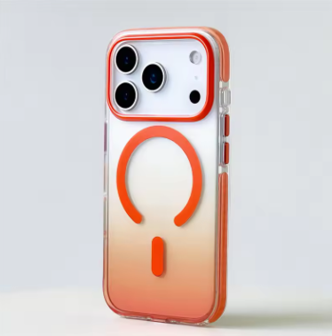 Gradient Color Matte Shockproof Magsafe Case For iPhone 17 Pro 17Pro Max Hybrid Wireless Charge Magnetic Hard Back Cover