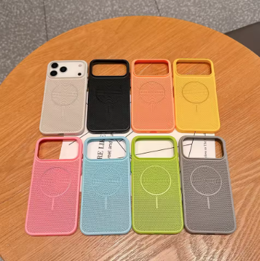 Cooling Heat Dissipation Mesh Magnetic Magsafe Case for iPhone 17 Pro, Pro Max Plus 17 Air Wireless Charging Cover