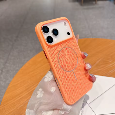 Cooling Heat Dissipation Mesh Magnetic Magsafe Case for iPhone 17 Pro, Pro Max Plus 17 Air Wireless Charging Cover