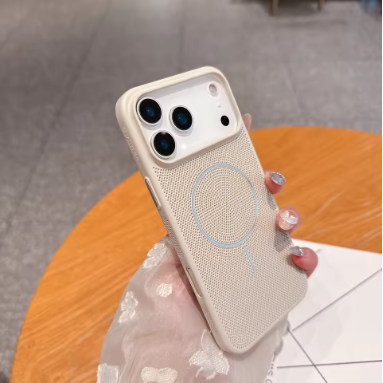 Cooling Heat Dissipation Mesh Magnetic Magsafe Case for iPhone 17 Pro, Pro Max Plus 17 Air Wireless Charging Cover