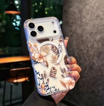 Watercolor Transparent Flowers Element Design Magnetic Phone Case，For iphone 17 17Pro max 17Air Colorful Daisy case